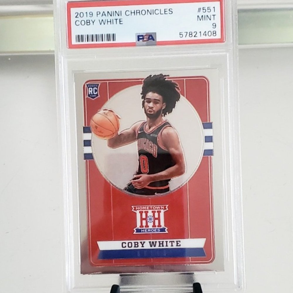 Chicago Bulls Rookie Graded Card PSA 9 Coby White #551